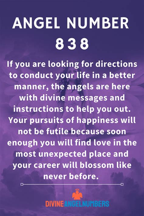 838 angel number|ANGEL NUMBERS